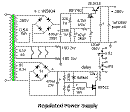 Schematic for regulated power supply.
